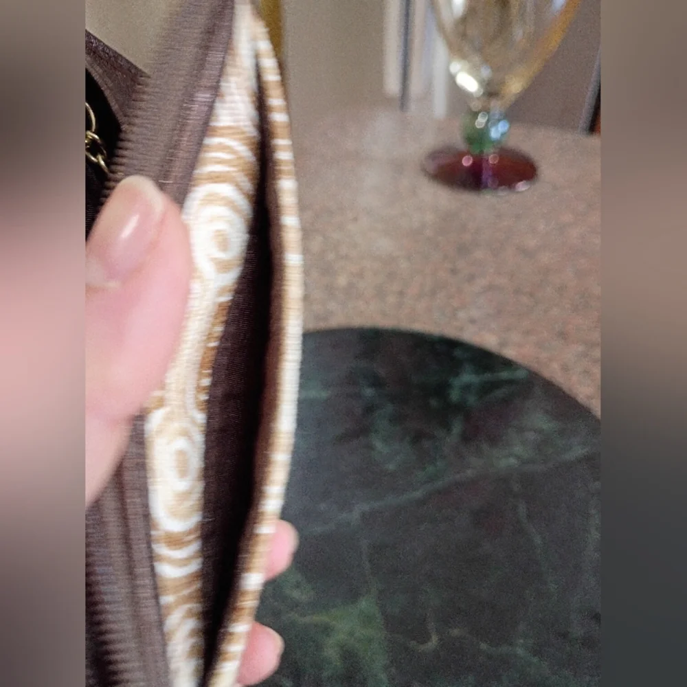 Coach Audrey Op Art Swril Wallet Key Ring
